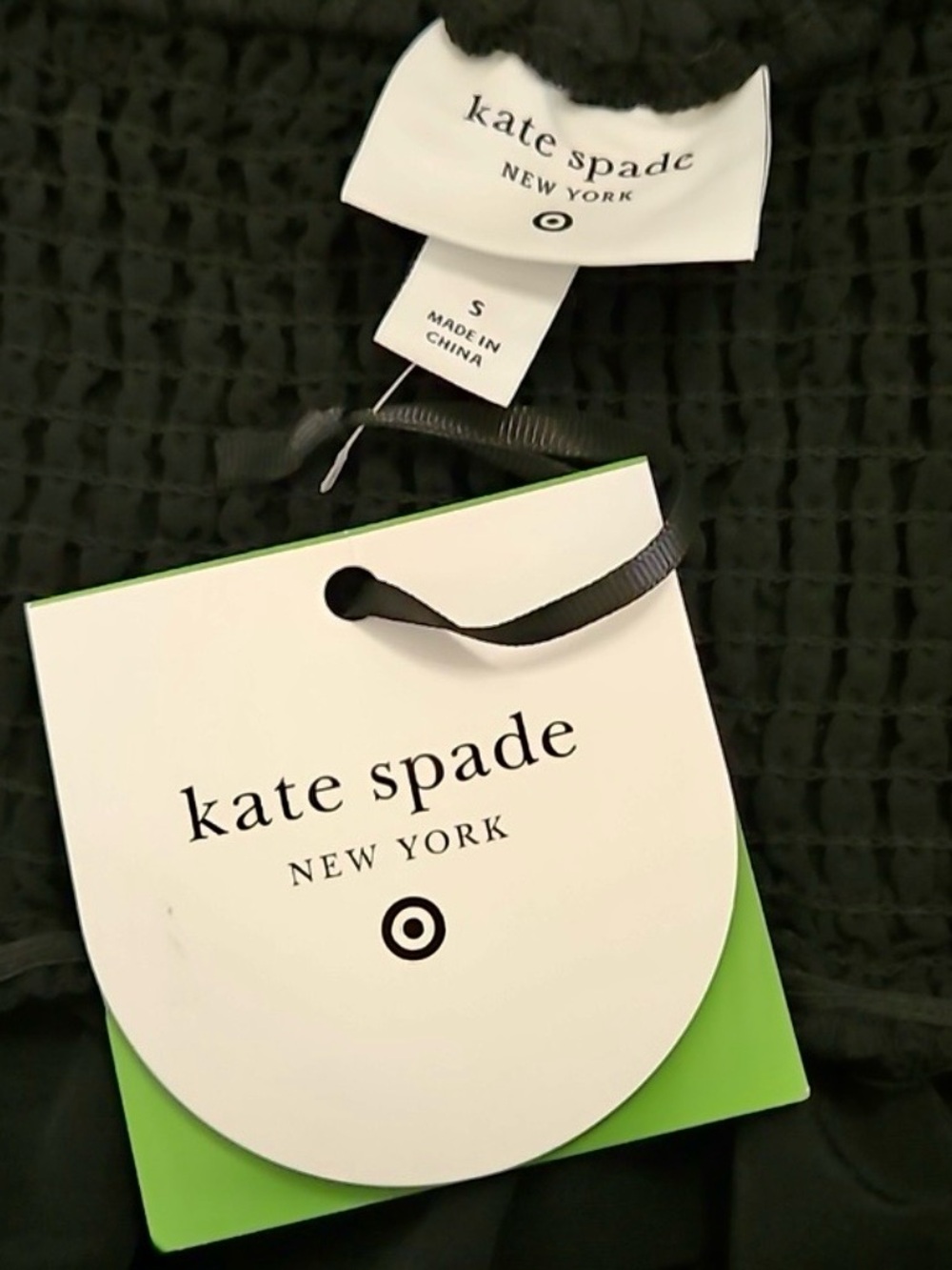 Kate Spade, Black Asymmetric Tiered Midi Dress, NWT, Small, P2P:17” - Picture 6 of 9